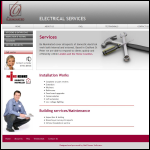 Screen shot of the Be Illuminated Electrical Services website.