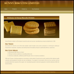 Screen shot of the Sunny Biscuits Ltd website.