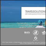 Screen shot of the Travel Solutions website.