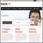 Screen shot of the Nsis Systems website.