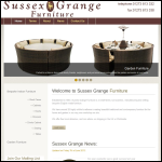 Screen shot of the Sussex Grange Furniture website.