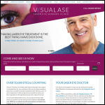 Screen shot of the Visualase Laser Eye Clinic website.