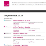 Screen shot of the The Green Desk Ltd website.