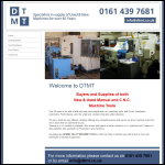 Screen shot of the Dennis Tilley Machine Tools Ltd website.