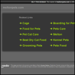Screen shot of the Melton Pets Direct Ltd website.