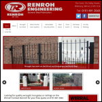 Screen shot of the Renroh Security Light Engineering Co. website.