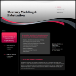 Screen shot of the Mercury Welding & Fabrication website.