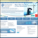Screen shot of the Rs Accountancy Solutions website.