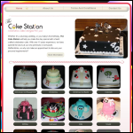 Screen shot of the The Cake Station website.