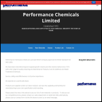 Screen shot of the Performance Chemicals website.