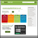 Screen shot of the Causeway Electrical Services Ltd website.