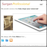 Screen shot of the Surgan Professional Ltd website.