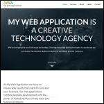Screen shot of the My Web Application Ltd website.