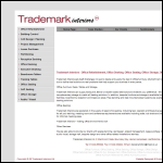 Screen shot of the Trademark Interiors website.