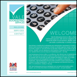 Screen shot of the Vale Bookkeeping Services website.