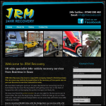 Screen shot of the Jrm 24hr Recovery Services website.