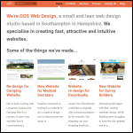Screen shot of the GDS Web Design website.