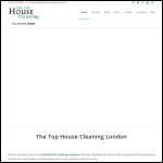 Screen shot of the The Top House Cleaning website.