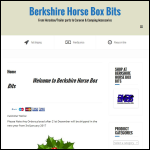 Screen shot of the Berkshire Horse Box Bits website.