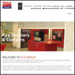 Screen shot of the A1 Shutters website.