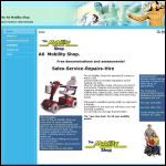 Screen shot of the The A6 Mobility Shop website.