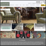 Screen shot of the Loome Fabrics website.