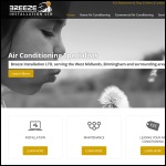 Screen shot of the Breeze Installations website.