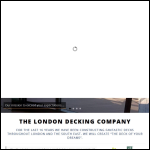 Screen shot of the The London Decking Company website.