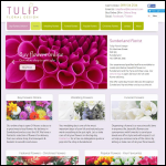 Screen shot of the Tulip Floral Design website.