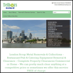 Screen shot of the Telboys Recycling website.