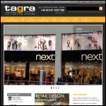 Screen shot of the Tagra Lighting website.
