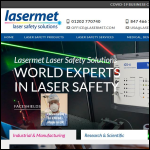 Screen shot of the Lasermet Ltd website.
