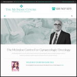 Screen shot of the The McIndoe Centre For Gynaecologic Oncology website.