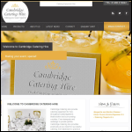 Screen shot of the Cambridge Catering Hire website.