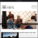 Screen shot of the Roundhouse Yurts website.