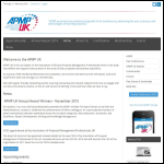 Screen shot of the UKAPMP Ltd website.