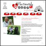 Screen shot of the Affectionately Paws website.