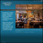 Screen shot of the Chutney Mary website.