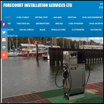 Screen shot of the Forecourt Installations Services Ltd website.