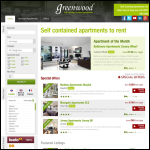 Screen shot of the Greenwood  Apartments website.