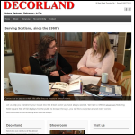 Screen shot of the Decor Land Ltd website.