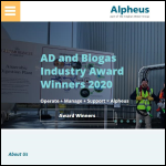 Screen shot of the Alpheus Environmental Ltd website.