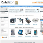 Screen shot of the CodePack Solutions Ltd website.