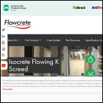 Screen shot of the Flowcrete UK Ltd website.