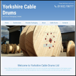 Screen shot of the Yorkshire Cable Ltd website.