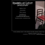Screen shot of the Isa Levy Upholstery website.