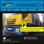 Screen shot of the Lemon Groundwork Supplies website.
