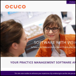Screen shot of the Ocuco website.