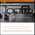 Screen shot of the Topfit Installations Ltd website.