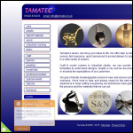 Screen shot of the Tamatec website.